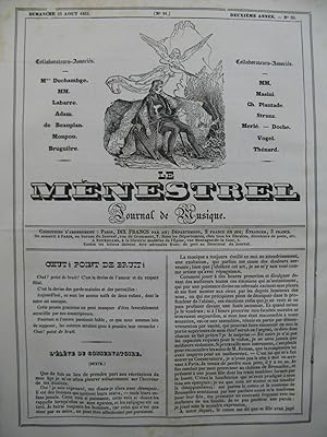 Seller image for MARGEOT J. Chut Point de Bruit Chant Piano 1835 for sale by partitions-anciennes