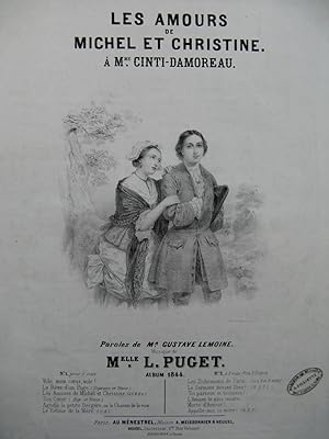 PUGET Loisa Les Amours de Michel et Christine Chant Piano 1844