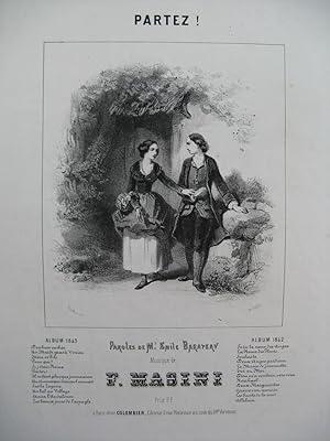 MASINI F. Partez Chant Piano 1843