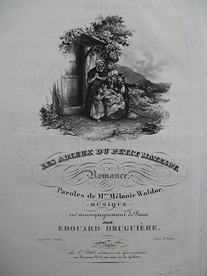 BRUGUIERE Edouard Les Adieux du Petit Matelot Chant Piano ca1840