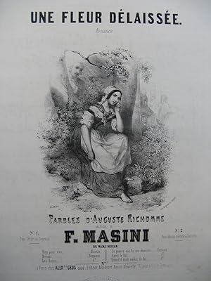 Immagine del venditore per MASINI Francesco Une Fleur Dlaisse Chant Piano ca1845 venduto da partitions-anciennes