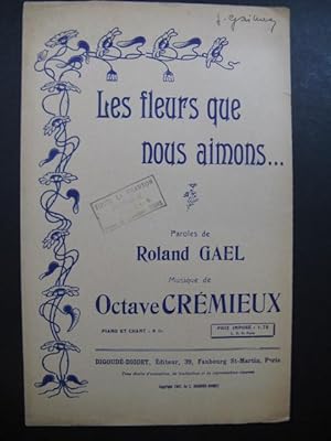 Immagine del venditore per Les Fleurs que nous aimons Octave Crmieux 1907 venduto da partitions-anciennes