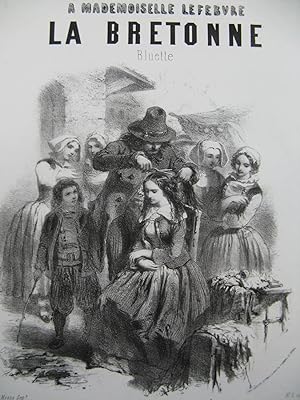 La Bretonne de Gustave JANET Illustration XIXe siècle