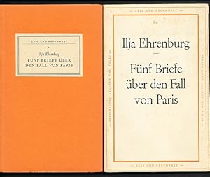 Fünf Briefe über den Fall von Paris. Aus der illegalen französischen Original-Ausgabe übersetzt u...