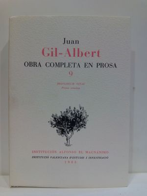 Seller image for OBRA COMPLETA EN PROSA (BREVIARIUM VITAE. PRIMER VOLUMEN) (TOMO 9 DE LA COLECCIN) for sale by Librera Circus