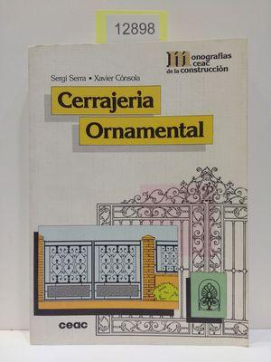 Imagen del vendedor de CERRAJERIA ORNAMENTAL a la venta por Librera Circus