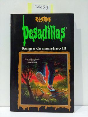 Imagen del vendedor de SANGRE DE MONSTRUO III a la venta por Librera Circus