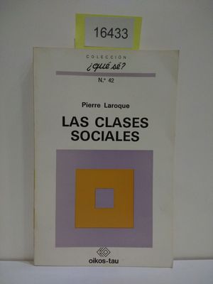 Imagen del vendedor de LAS CLASES SOCIALES a la venta por Librera Circus