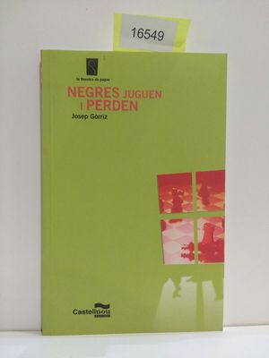 Bild des Verkufers fr NEGRES JUGUEN I PERDEN (CON SU COMPRA COLABORA CON LA ONG "ARCA DE NO") zum Verkauf von Librera Circus