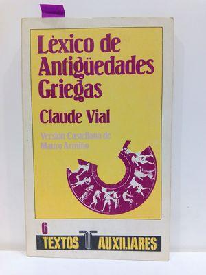 Image du vendeur pour LXICO DE ANTIGEDADES GRIEGAS mis en vente par Librera Circus