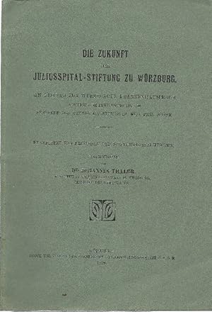 Die Zukunft der Juliusspital-Stiftung zu Würzburg. Ein Beitrag zur Würzburger Krankenhausfrage, z...