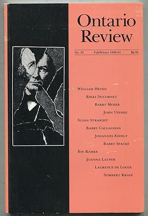 Bild des Verkufers fr The Ontario Review: Fall-Winter 1990-91, Number 33 zum Verkauf von Between the Covers-Rare Books, Inc. ABAA