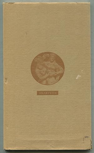 Seller image for SOME COPIES Of VERSES TRANSLATED PARAPHRASTICALLY OUT OF ANACREON for sale by Between the Covers-Rare Books, Inc. ABAA