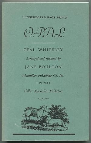 Image du vendeur pour Opal mis en vente par Between the Covers-Rare Books, Inc. ABAA