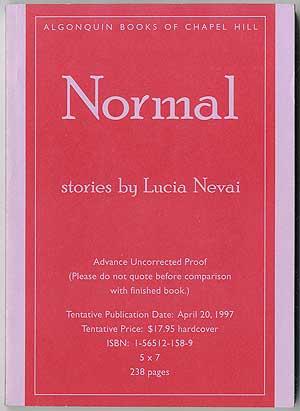 Image du vendeur pour Normal mis en vente par Between the Covers-Rare Books, Inc. ABAA