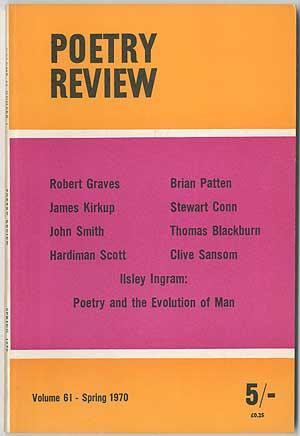 Image du vendeur pour The Poetry Review - Spring 1970 (Volume 61, Number 1) mis en vente par Between the Covers-Rare Books, Inc. ABAA