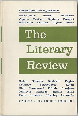 Imagen del vendedor de The Literary Review - Spring 1961 (Volume 4, Number 3) a la venta por Between the Covers-Rare Books, Inc. ABAA