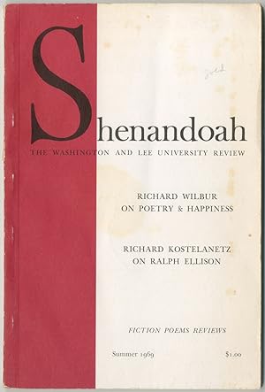 Seller image for Shenandoah - Summer 1969, Volume XX, Number 4 for sale by Between the Covers-Rare Books, Inc. ABAA