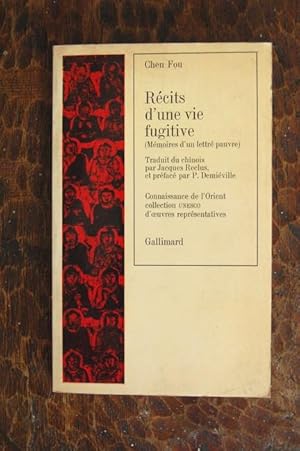 Imagen del vendedor de Rcits d'une vie fugitive (Mmoires d'un lettr pauvre) a la venta por Un livre en poche