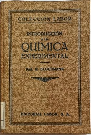 Seller image for Introduccin a la quimica experimental for sale by Els llibres de la Vallrovira