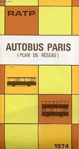 Bild des Verkufers fr AUTOBUS PARIS (PLAN DU RESEAU) zum Verkauf von Le-Livre