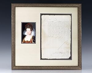 Marie de Medici Signed Document.