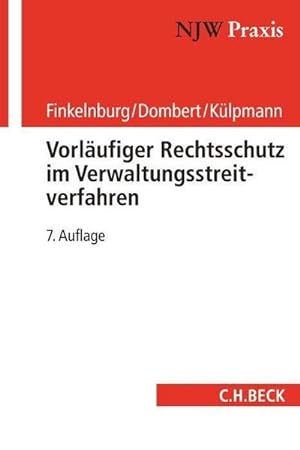 Immagine del venditore per Vorlufiger Rechtsschutz im Verwaltungsstreitverfahren venduto da AHA-BUCH GmbH