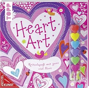 Bild des Verkufers fr KritzelKunst: Heart Art Kritzelspa mit ganz viel Herz. Mit 6-Farben-Herzstift zum Verkauf von primatexxt Buchversand