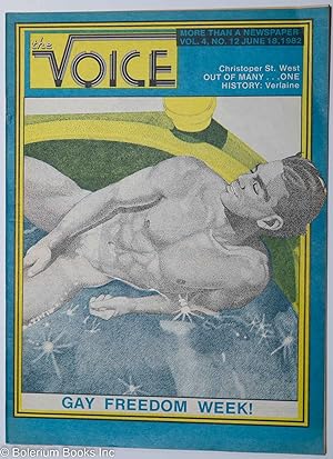 Immagine del venditore per The Voice: more than a newspaper; vol. 4, #12, June 18, 1982 Gay Freedom Week issue venduto da Bolerium Books Inc.