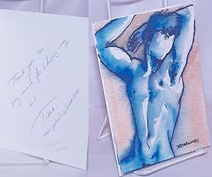 Greeting card signed by artist