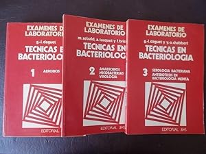 Técnicas en Bacteriología. 3 Tomos; Serología Bacteriana, Antibióticos, Aerobíos, Anaerobios, Mic...