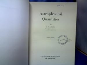 Astrophysical Quantities.