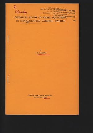 Seller image for Chemical Study of Phase Equilibria in Charnockites, Varberg, Swedem. Reprinted from American Mineralogist 53, 1674-1695, 1968. for sale by Antiquariat Bookfarm