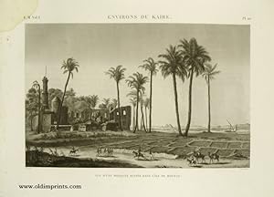 Environs du Kaire. Vue d'une Mosquee Ruinee dans l'Ile de Roudah.