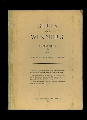 Seller image for Sires of Winners Supplement for 1950 (first annual supplement - records down to 31st December, 1949) for sale by Little Stour Books PBFA Member