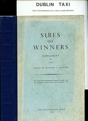 Seller image for Sires of Winners Supplement for 1952 (third annual supplement - records down to 31st December, 1951) for sale by Little Stour Books PBFA Member