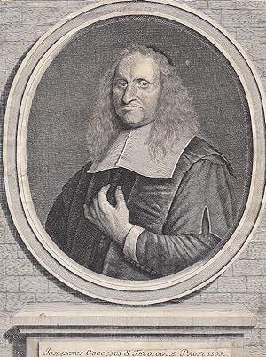 Bild des Verkufers fr Portrt. Halbfigur im Oval. Kupferstich (anonym), 27,5 x 21 cm, um 1700. zum Verkauf von Antiquariat Michael Eschmann