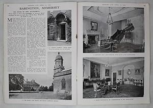 Original Issue of Country Life Magazine Dated April 9th 1943 with Main Feature on Babington in So...