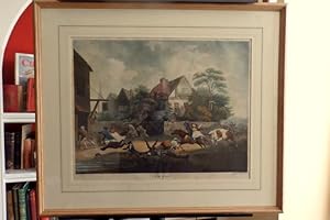 THE MAD BULL. Hand coloured Aquatint by Charles Dodd in 1789 and published by P. C. Conman.