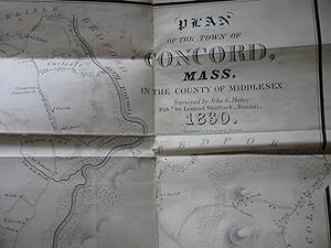 Bild des Verkufers fr A History of the Town of Concord; Middlesex County, Massachusetts, From Its Earliest Settlement to 1832; and of the Adjoining Towns, Bedford, Acton, Lincoln, and Carlisle. Bound in is the first published map of Concord, MASS., 1830. Surveyor: John G. Hales; Publisher: Lemuel Shattuck. zum Verkauf von Brainerd Phillipson Rare Books
