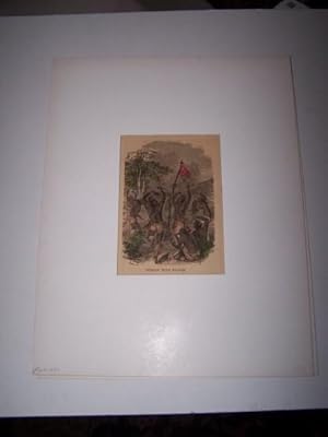 Imagen del vendedor de Indian War Dance [ Hand-colored wood engraving ] a la venta por Antiquarian Bookshop