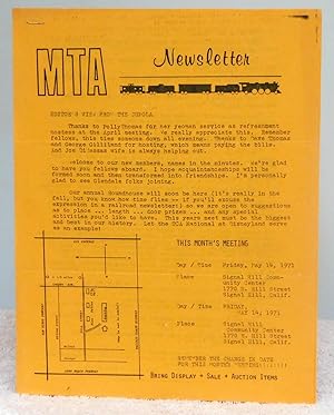 MTA Newsletter May 1971