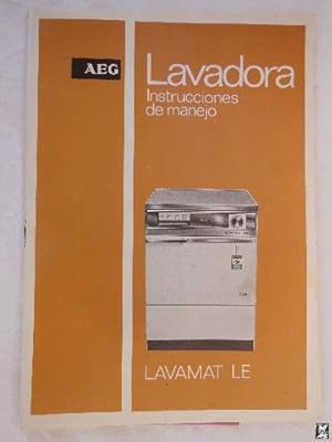 Folleto publicidad - Advertising Bruchure : LAVADORA LAVAMAT LE. AEG