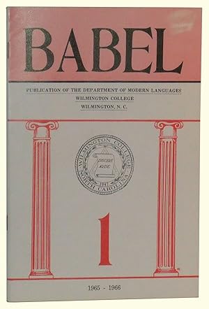 Imagen del vendedor de Babel, Volume 1 (1965-1966) a la venta por Cat's Cradle Books