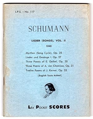 Lieder (Songs), Vol. II (1840) & Vol. III (1840-1842) - TWO MINIATURE SCORES