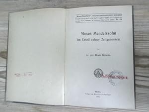 Seller image for Moses Mendelssohn im Urteil seiner Zeitgenossen. Kant-Studien. Ergnzungshefte, Nr. 49. for sale by Antiquariat Bookfarm