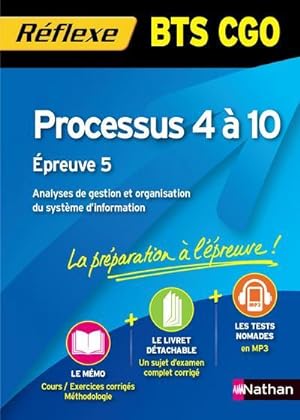 Mémos réflexes T.70 ; analyse de gestion et organisation du système d'information ; Processus 4 à...