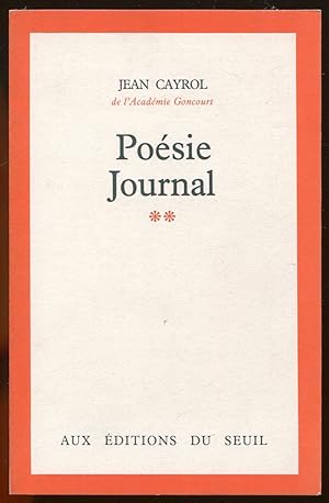 Image du vendeur pour Posie - Journal ** 1975-1976 mis en vente par LibrairieLaLettre2