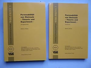 Immagine del venditore per Permeabilitt von Steinsalz. -Theorie und Experiment. Verffentlichungen Geotechnik in Forschung und Praxis WBI-PRINT 3. Textband und Anlagenband (somit komplett in zwei Bnden). Herausgegeben von Prof. Dr.-Ing. W. Wittke - Beratende Ingenieure fr Grundbau und Felsbau GmbH. venduto da Antiquariat Heinzelmnnchen