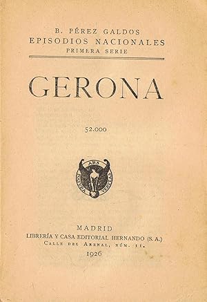 Imagen del vendedor de Episodios Nacionales. GERONA a la venta por Librera Torren de Rueda